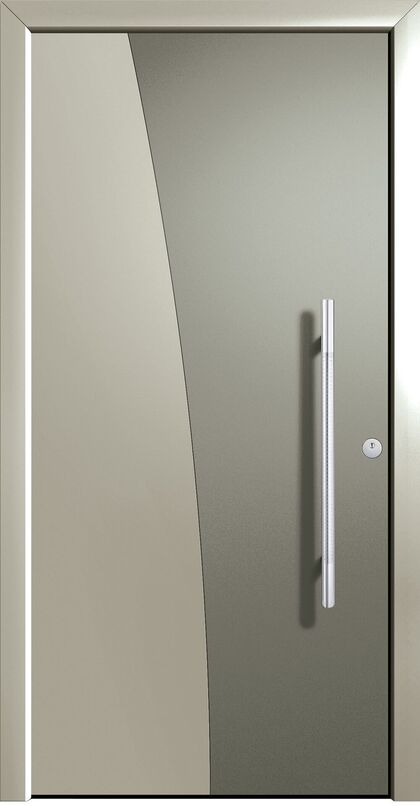 UNILUX wood & aluminum entrance door HA1103