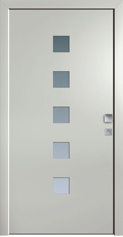 UNILUX wood & aluminum entrance door HA1114